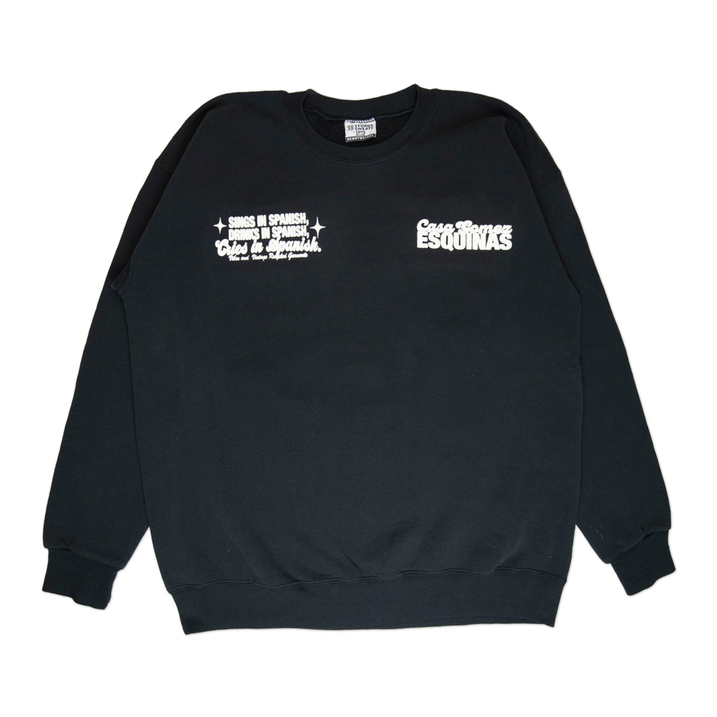 Black "Cries in Spanish" Crew (XL)