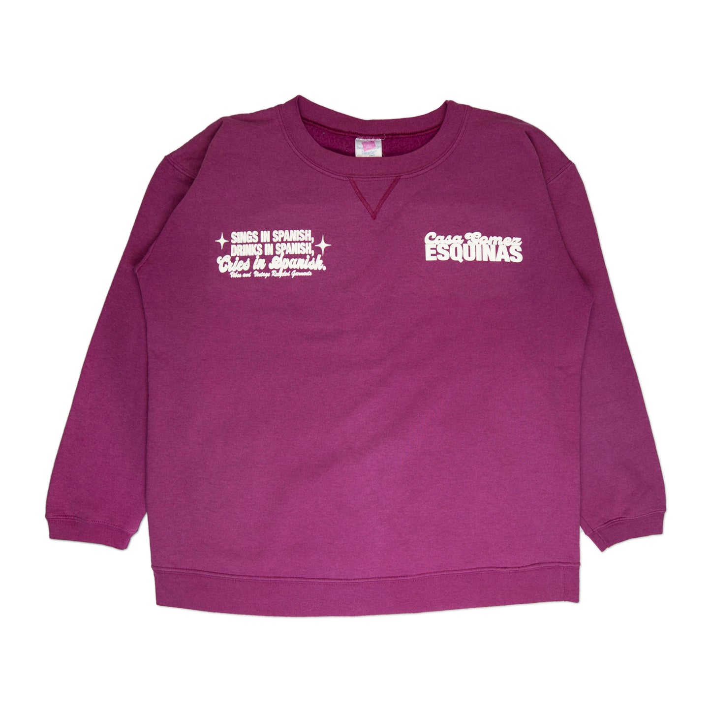Magenta "Cries in Spanish" Crew (M)