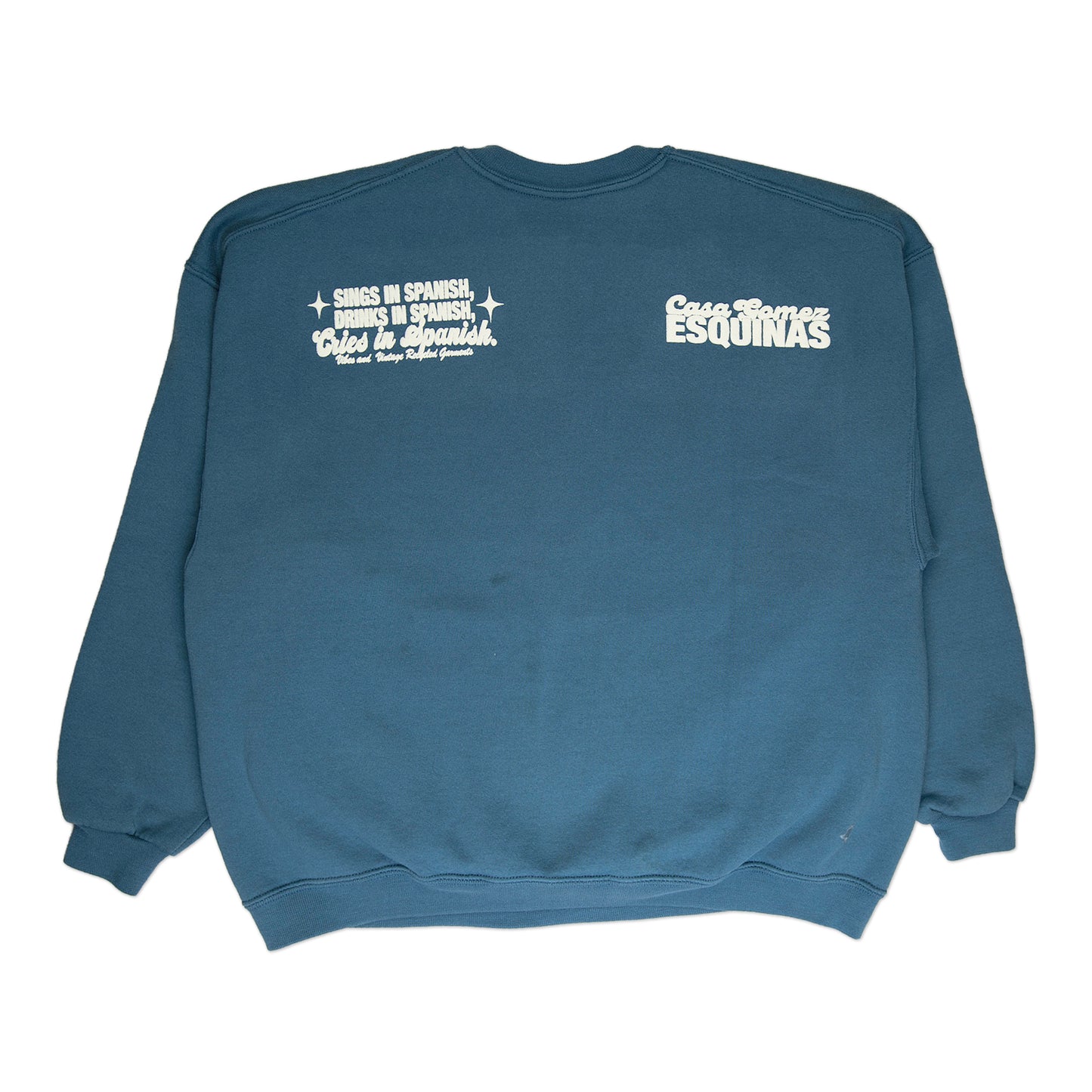 Blue "Cries in Spanish" Crew (M)