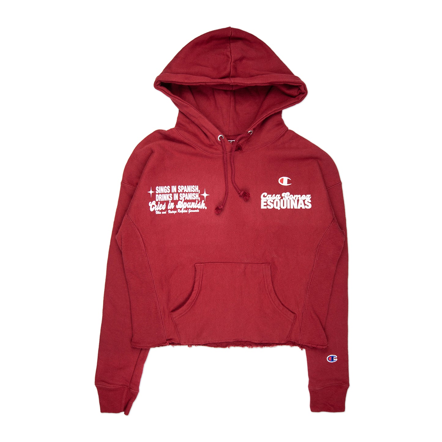 Red "Cries In Spanish" Hoodie (S)