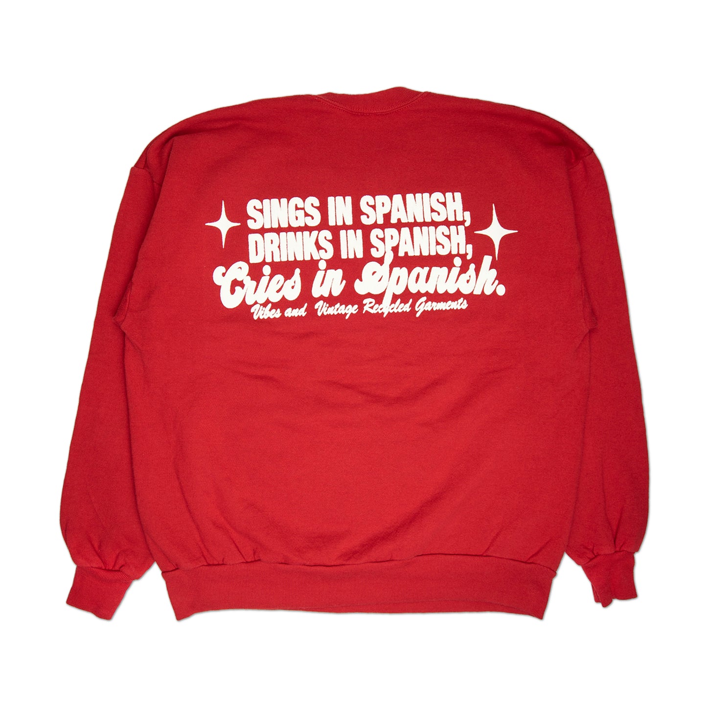 Red "Cries in Spanish" Crew (M)
