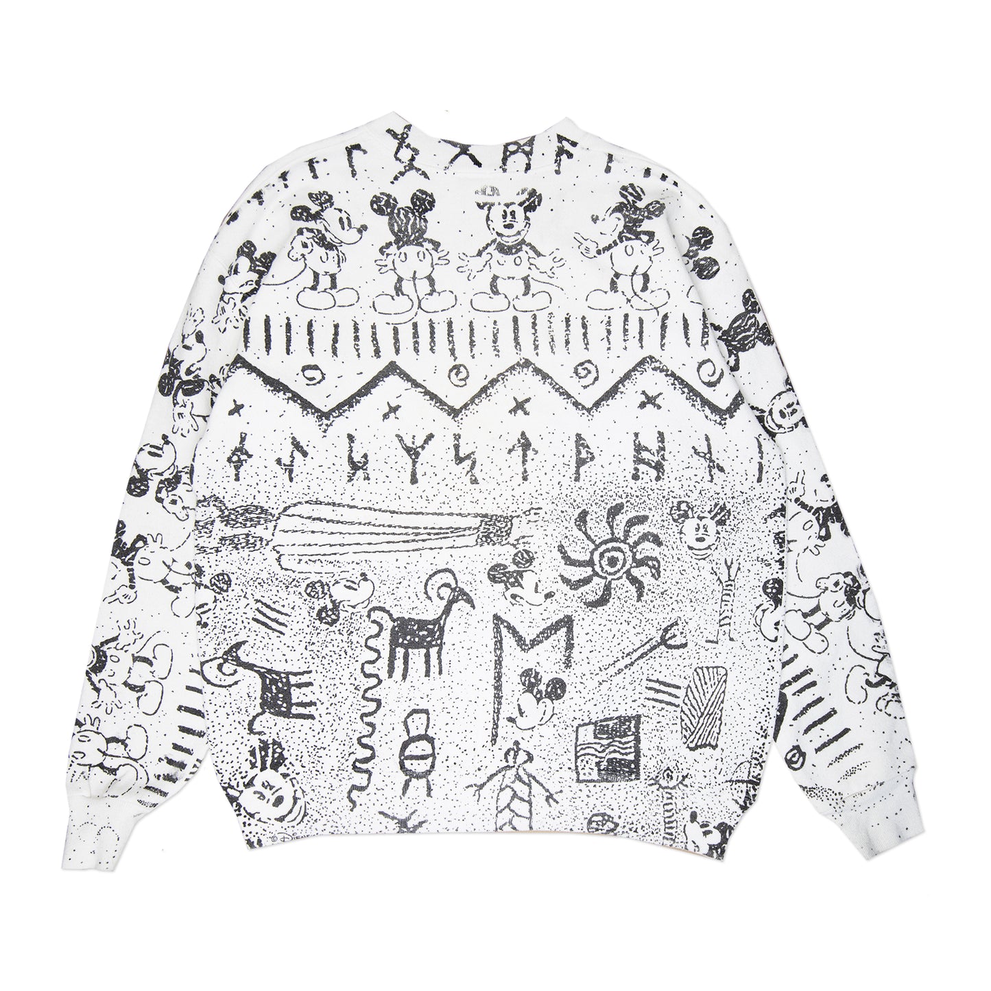 90's MIckey AOP Crew (M)
