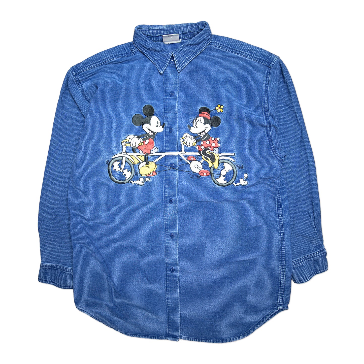 00's Minnie & Mickey Button Up (L)