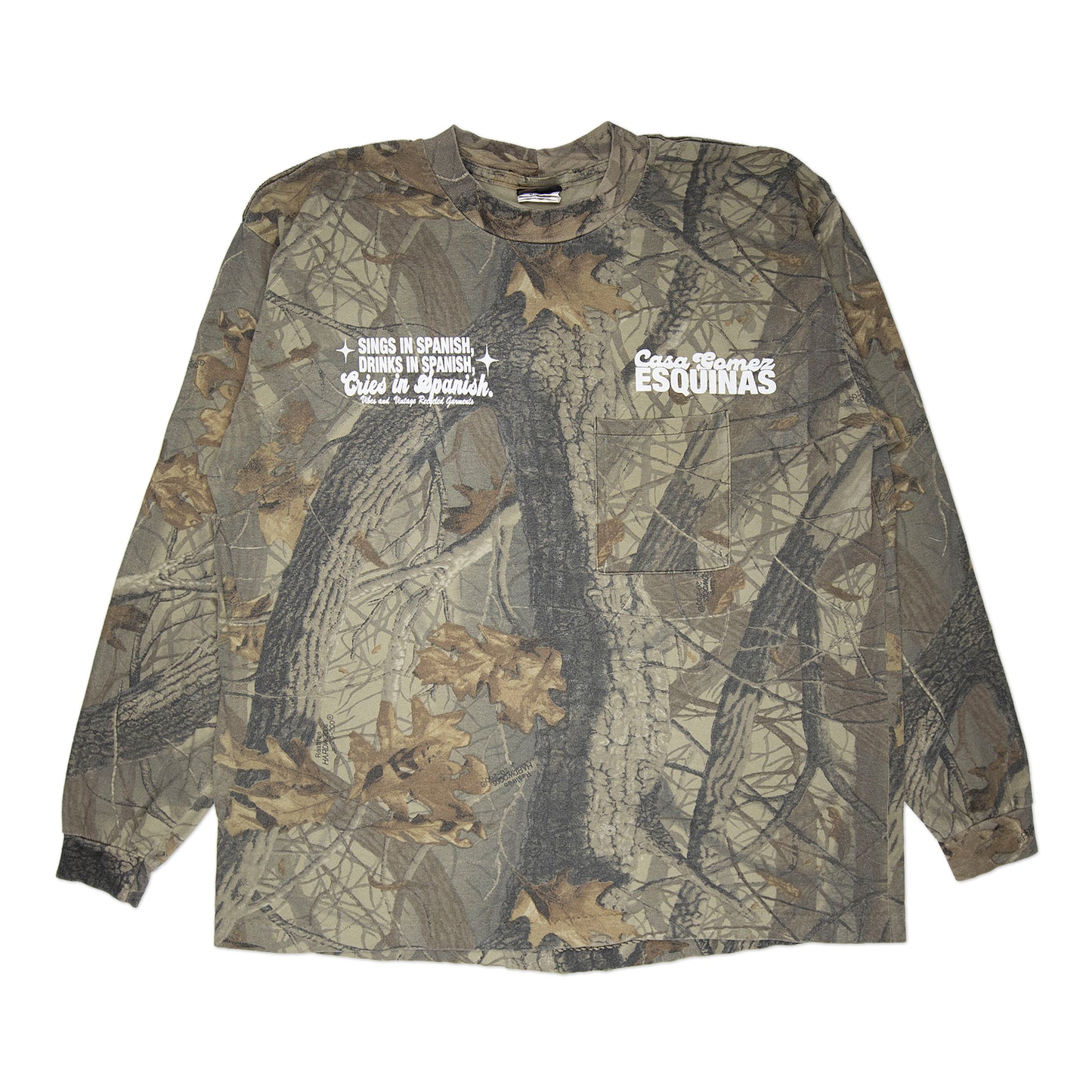 Camo "Cries in Spanish" Longsleeve (XL)
