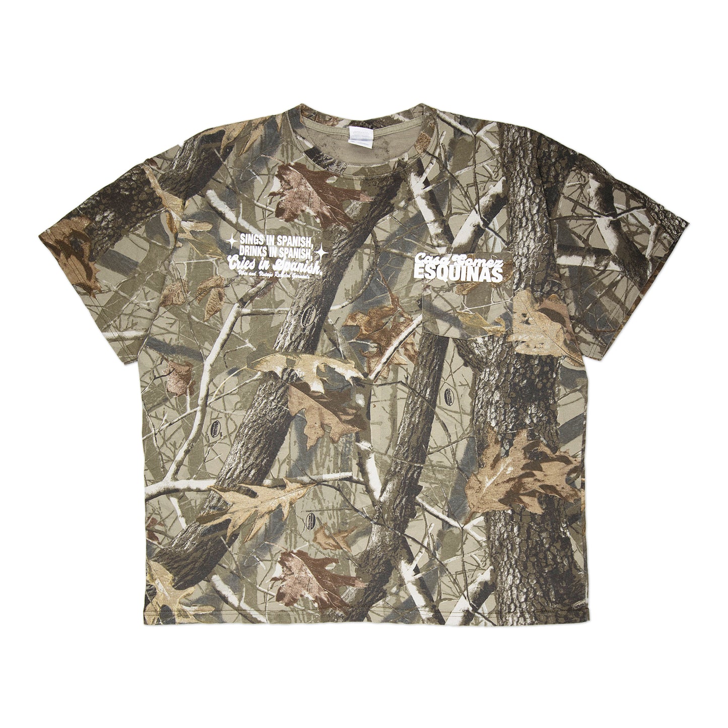 Camo "Cries in Spanish" Tee (XXL)