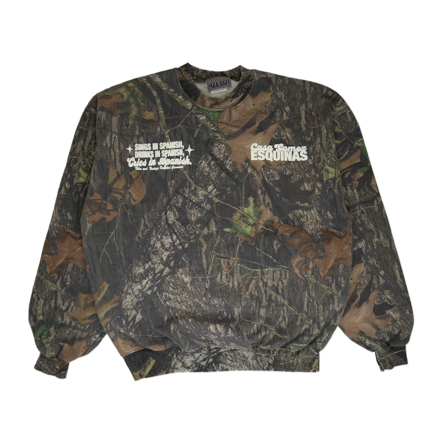 Camo "Cries in Spanish" Crew (L)