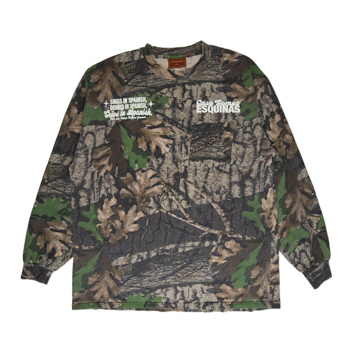 Camo "Cries in Spanish" Longsleeve (L/XL)