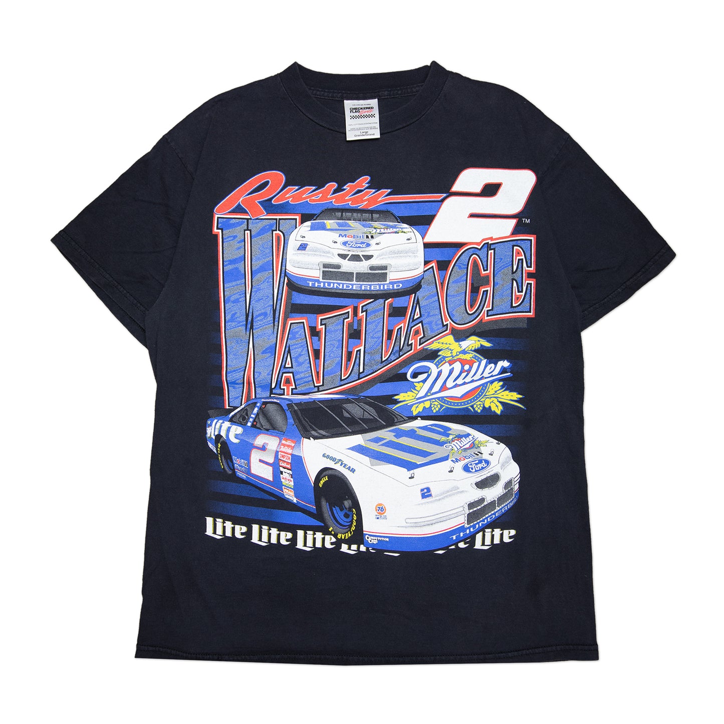 92' Signed Rusty Wallace Tee (L)