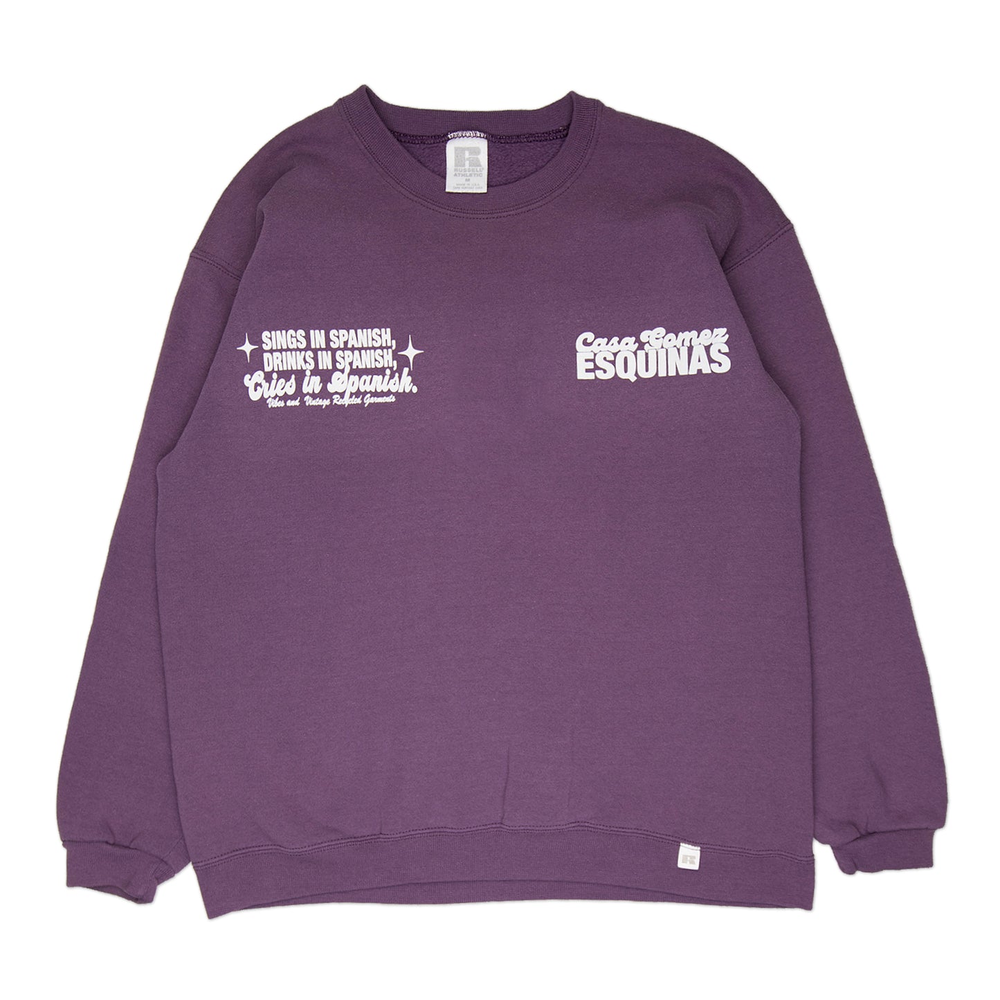 Purple "Cries in Spanish" Crew (S)