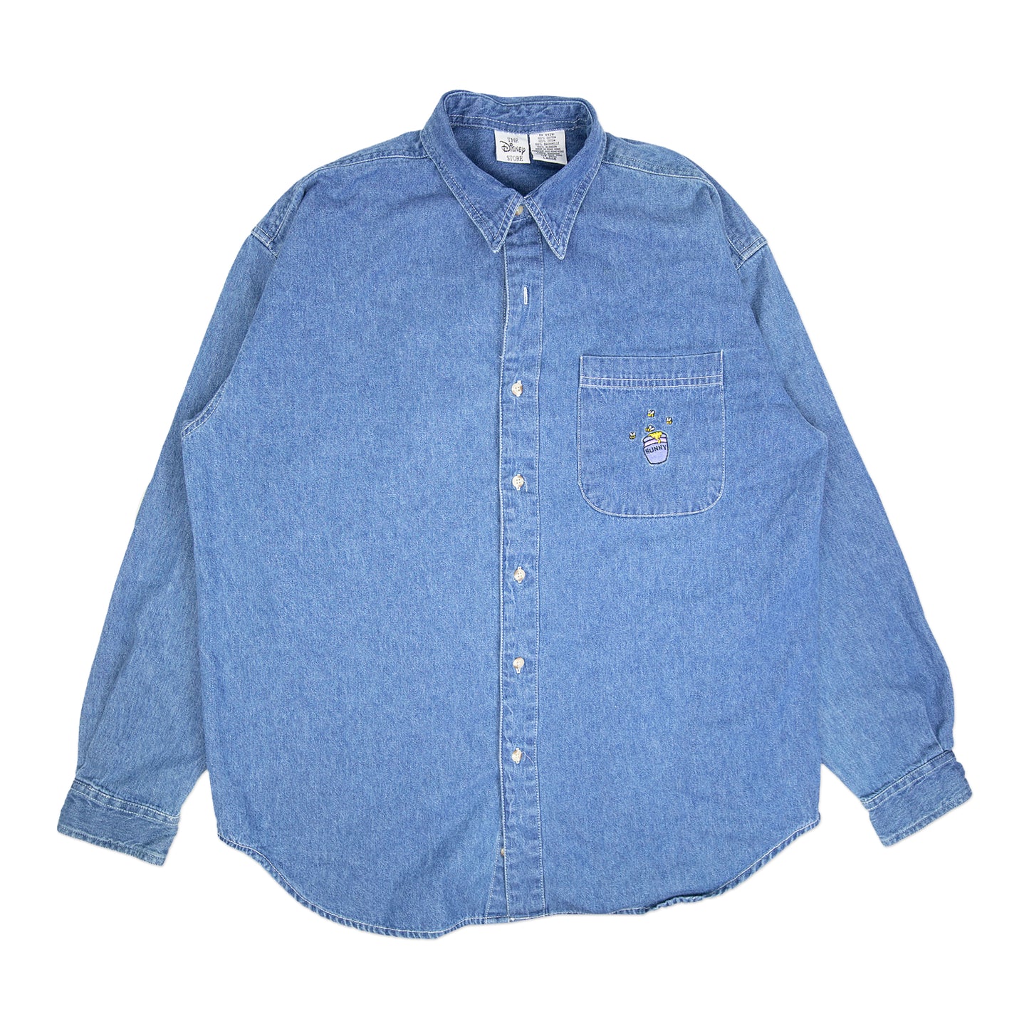 90's Pooh & Friends Denim Button Up (L)
