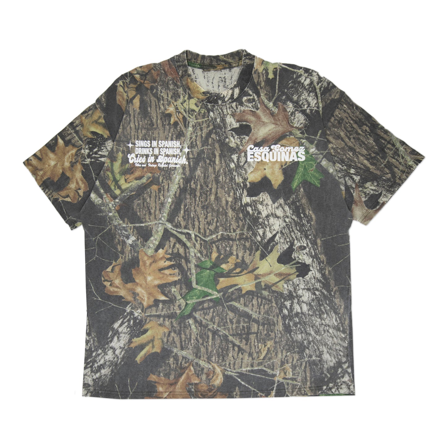 Camo "Cries in Spanish" Tee (XL)