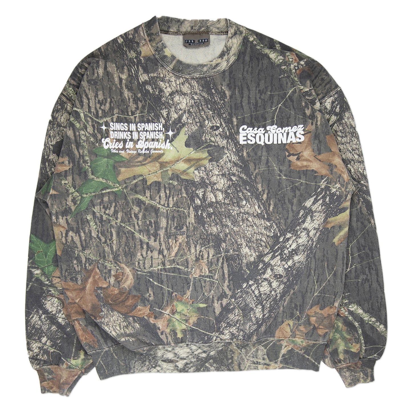 Camo "Cries in Spanish" Crew (L)