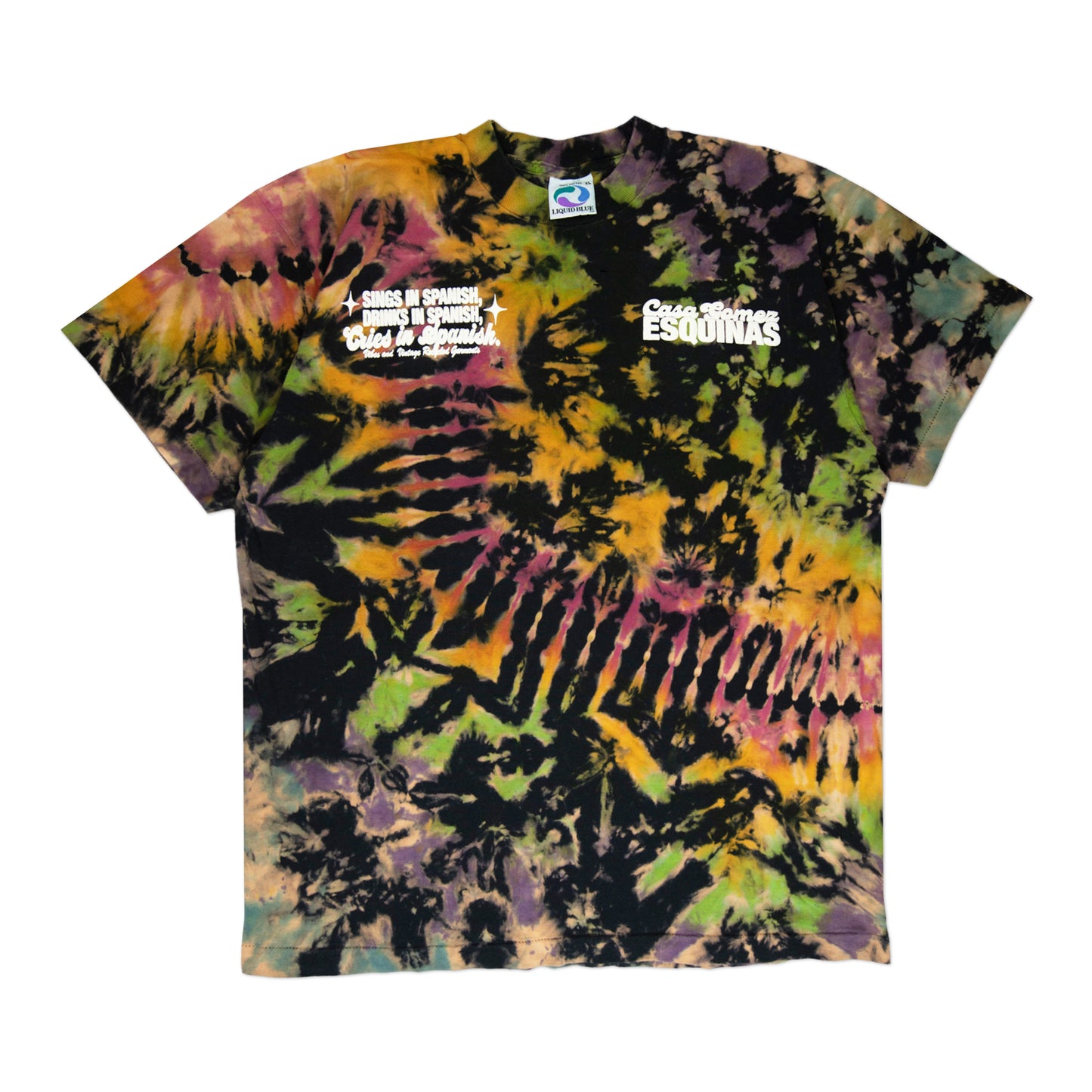 Tie Dye "Cries in Spanish" Crew (XL)