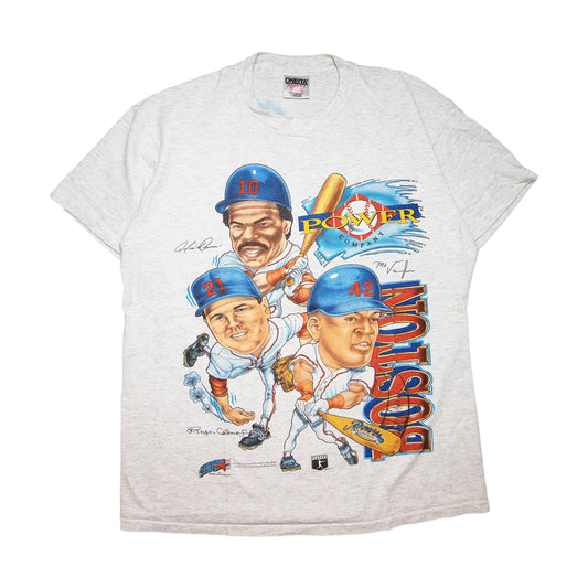 90's Boston Red Sox Caricature Tee (L)