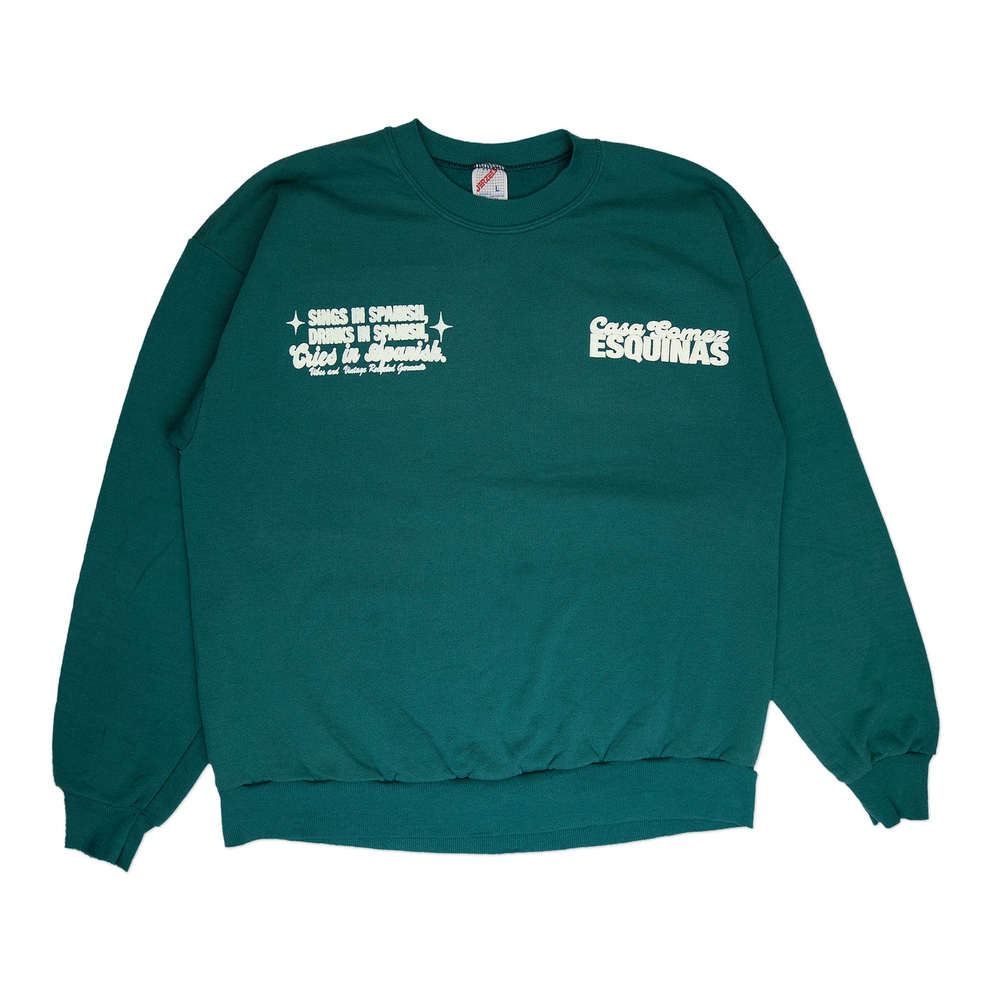 Green "Cries in Spanish" Crew (L)
