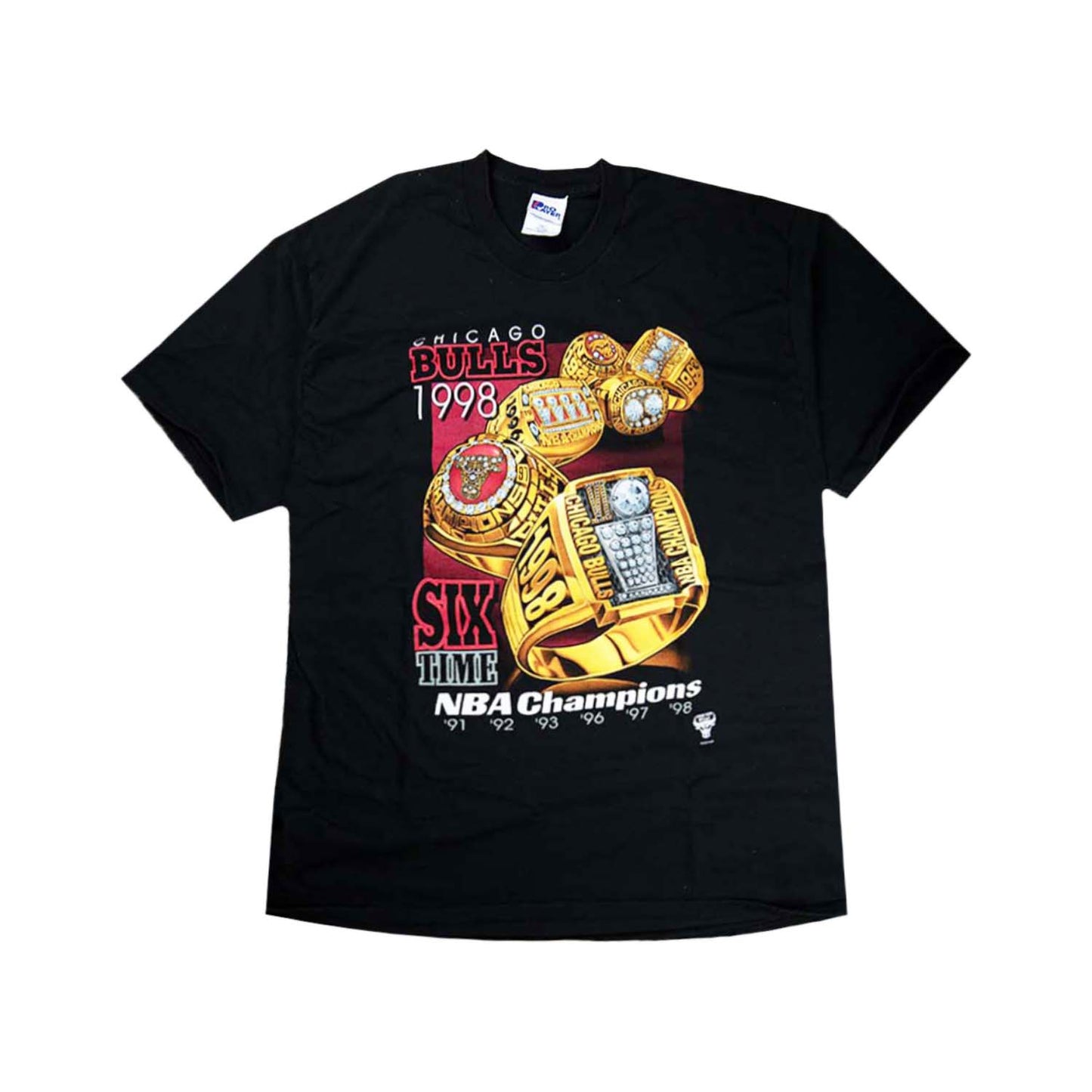 98' Chicago Bulls 6 Ring Graphic Shirt