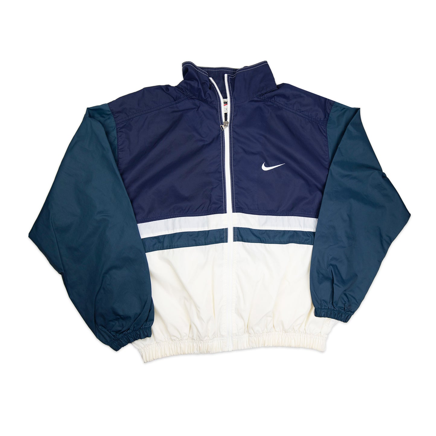 90's Nike Navy Blue Zip-Up Windbreaker