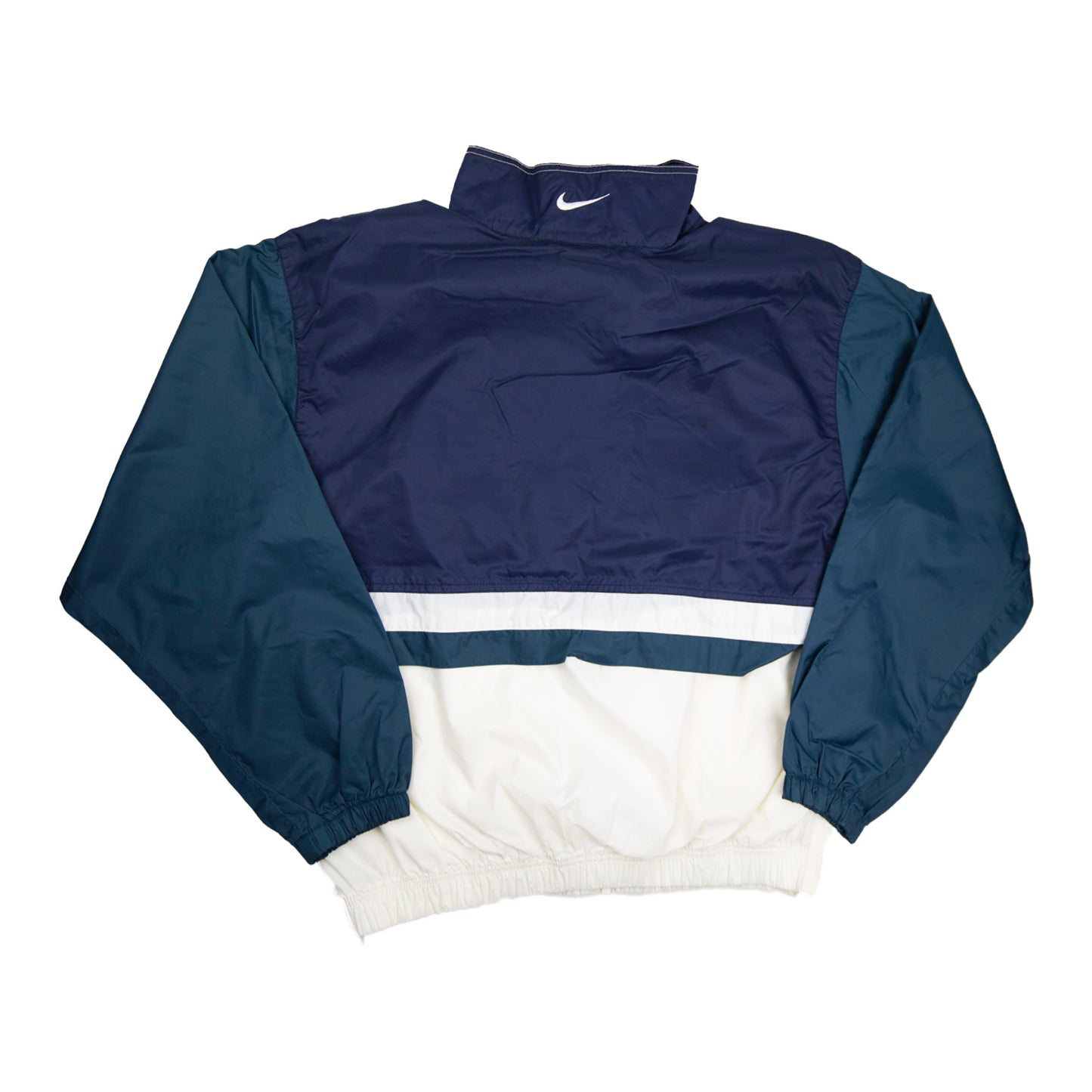 90's Nike Navy Blue Zip-Up Windbreaker