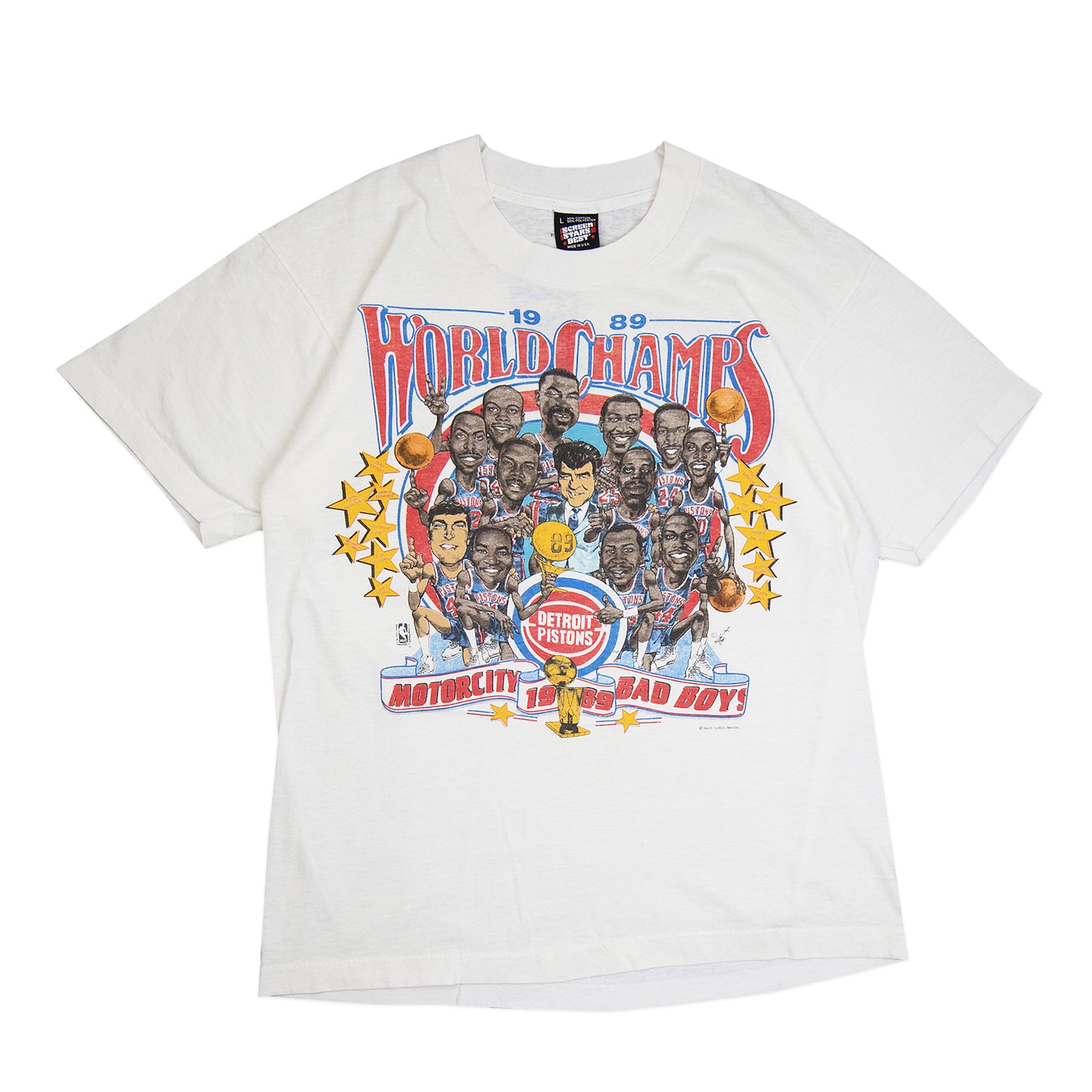 89' Bad Boy Pistons Caricature Graphic Shirt