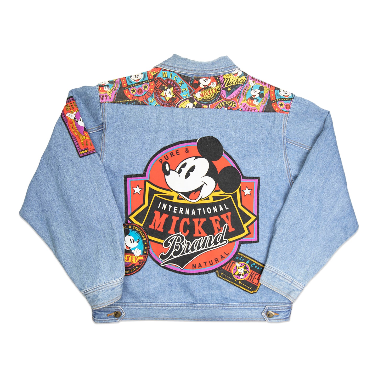 90's Multi-Patch Disney Denim Jacket