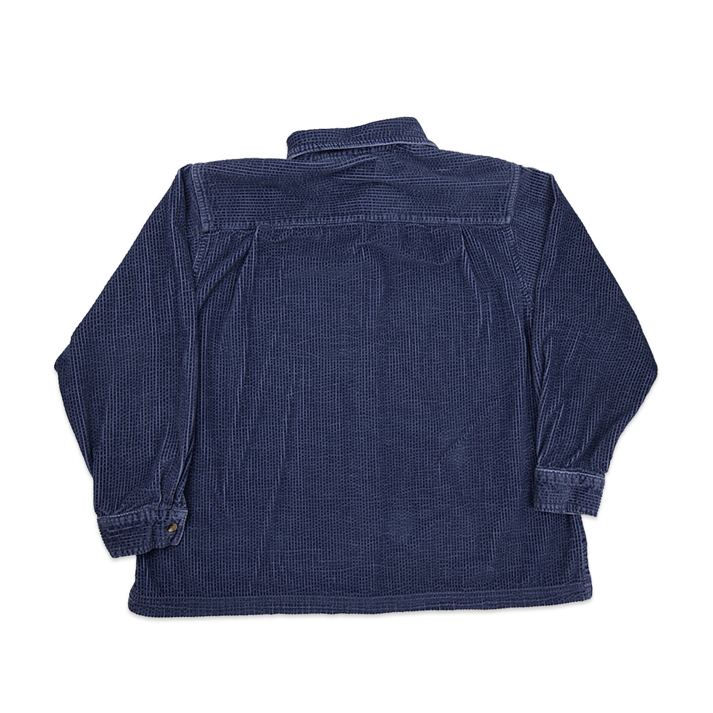 90's Navy Blue Corduroy Button Up (L)