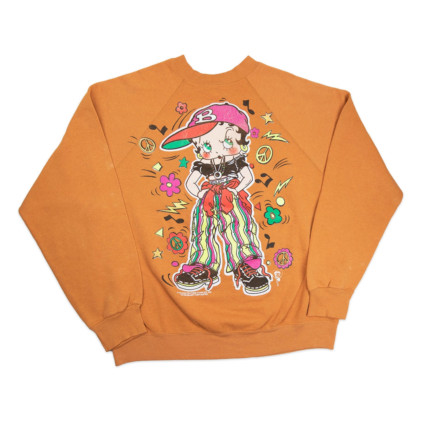 93' Hippy Betty Boop Graphic Crewneck