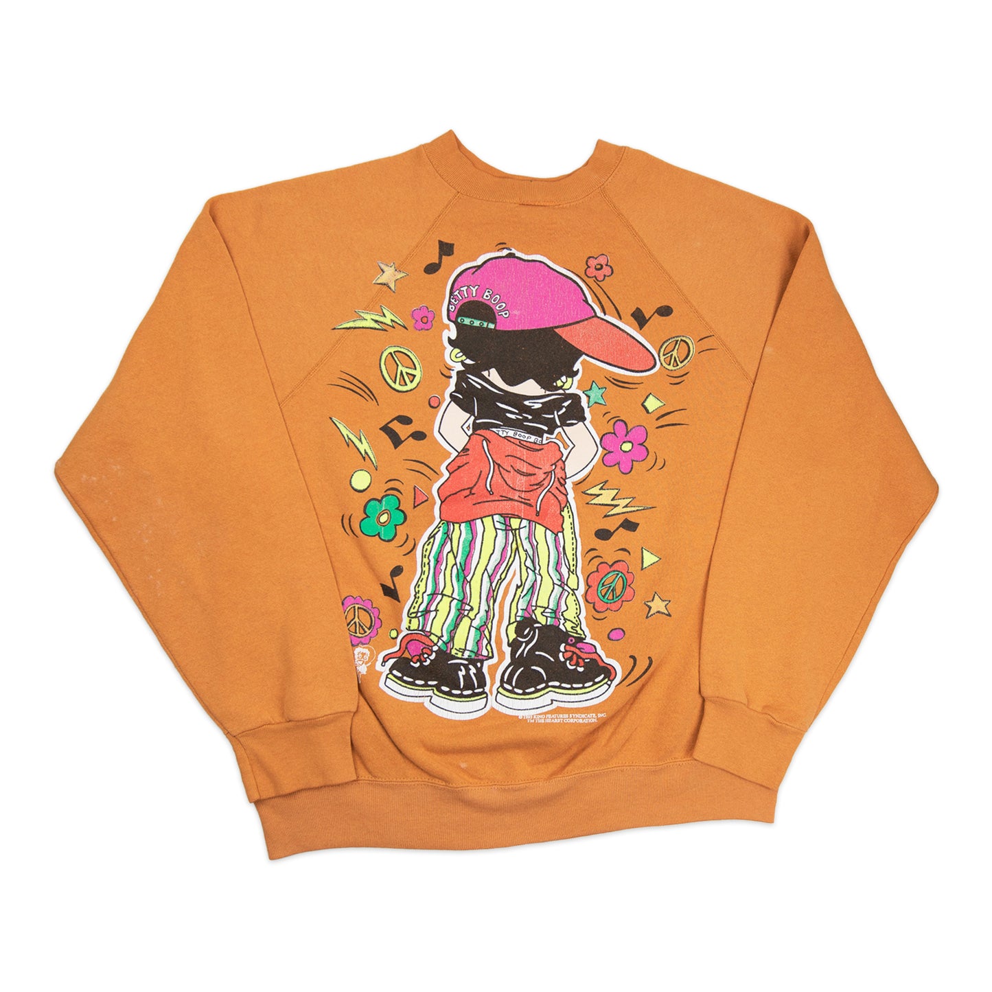 93' Hippy Betty Boop Graphic Crewneck