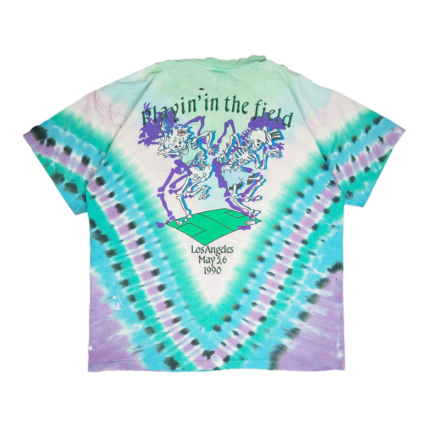 90's Tie Dye Grateful Dead "Playin The Field" Shirt