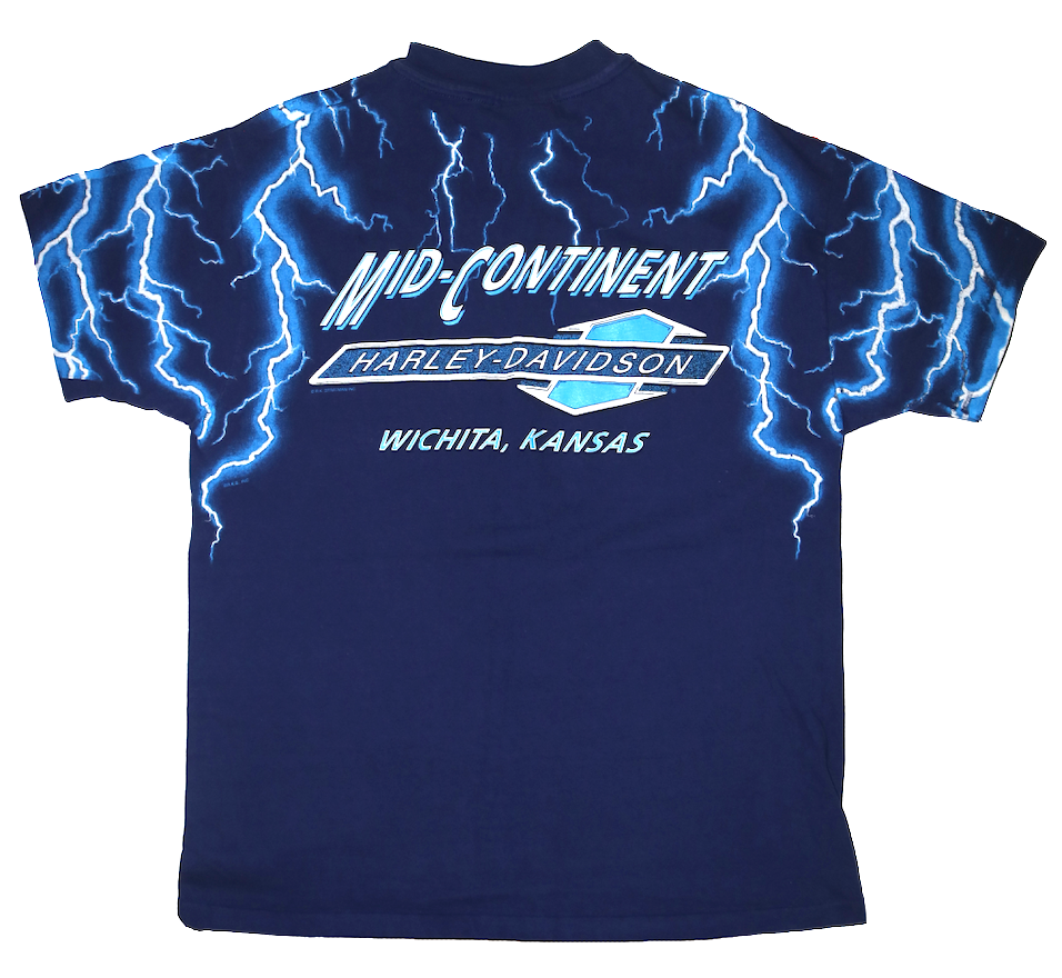 90's Harley Lightening Graphic Shirt