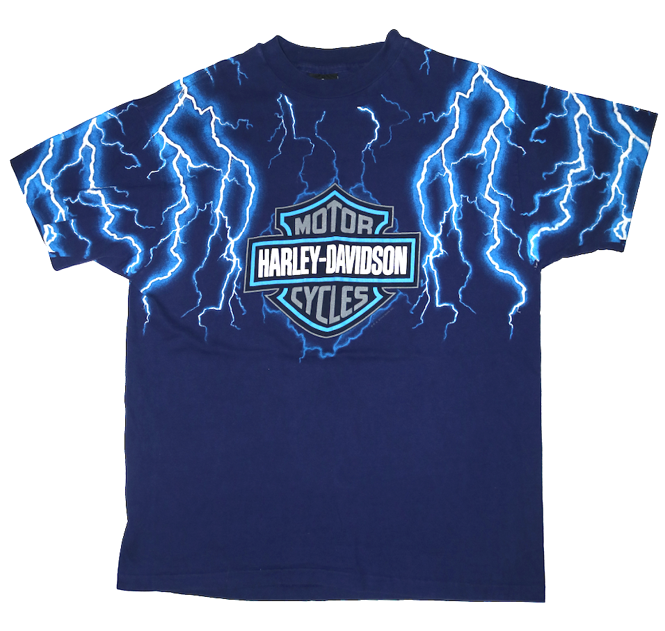 90's Harley Lightening Graphic Shirt