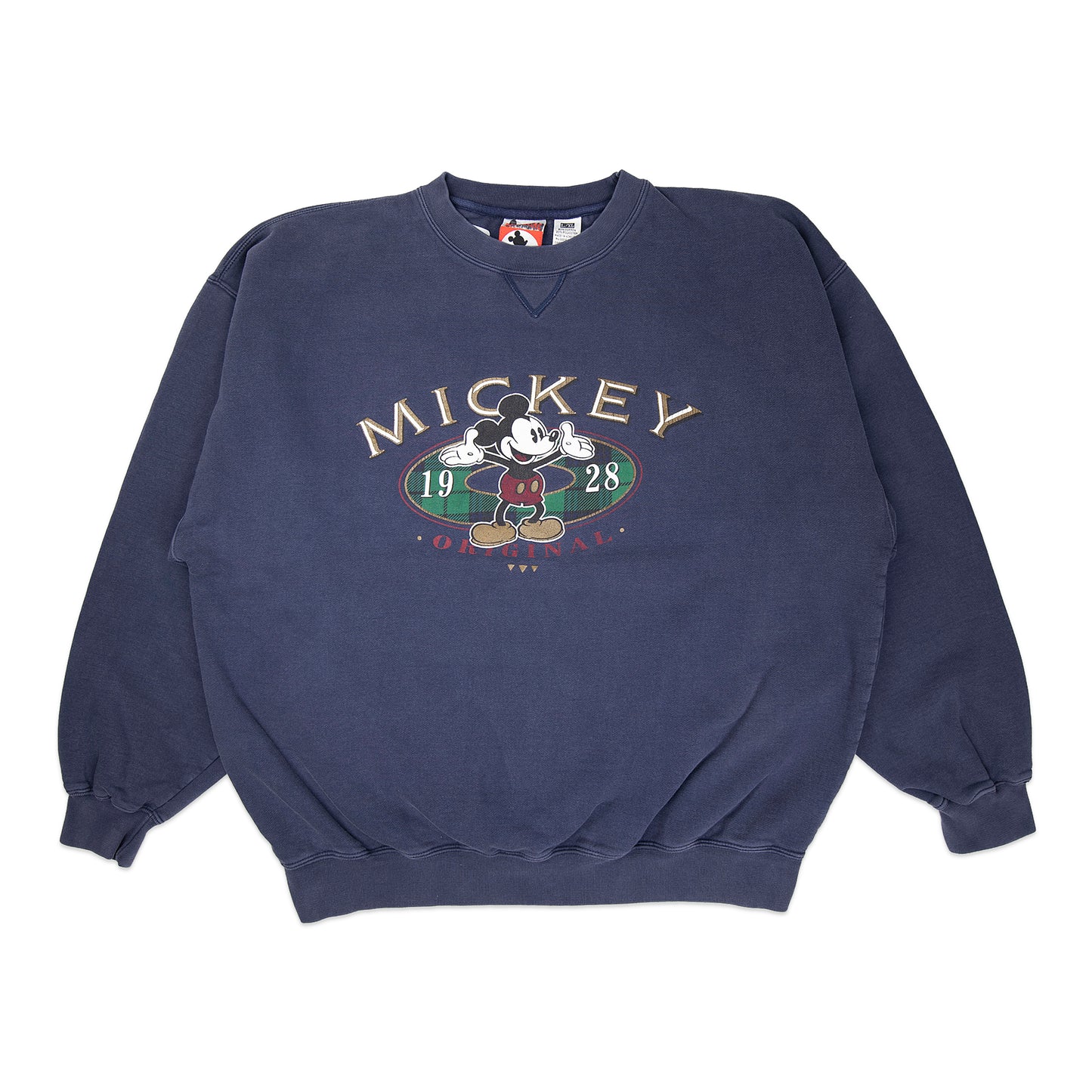 90's Navy Mickey Crew (L/XL)