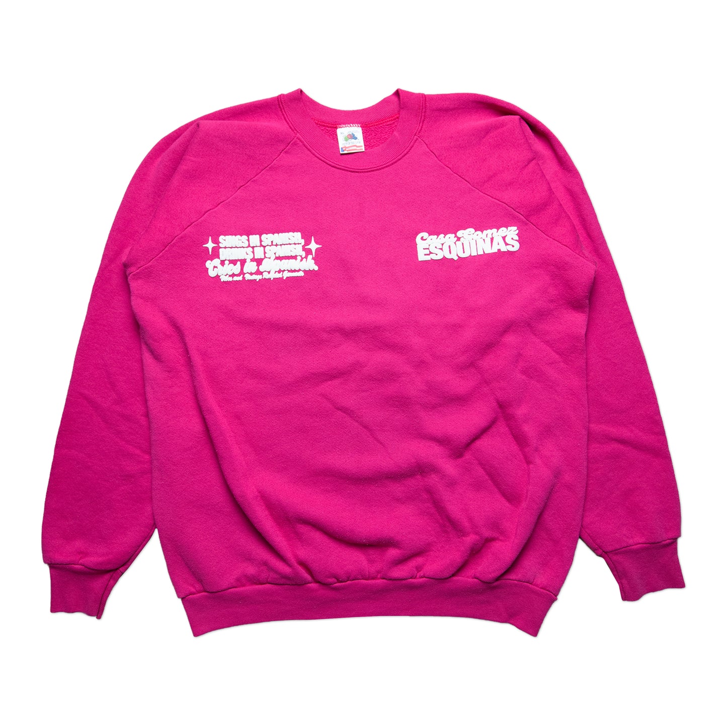 Pink Cries in Spanish Crew (XL)