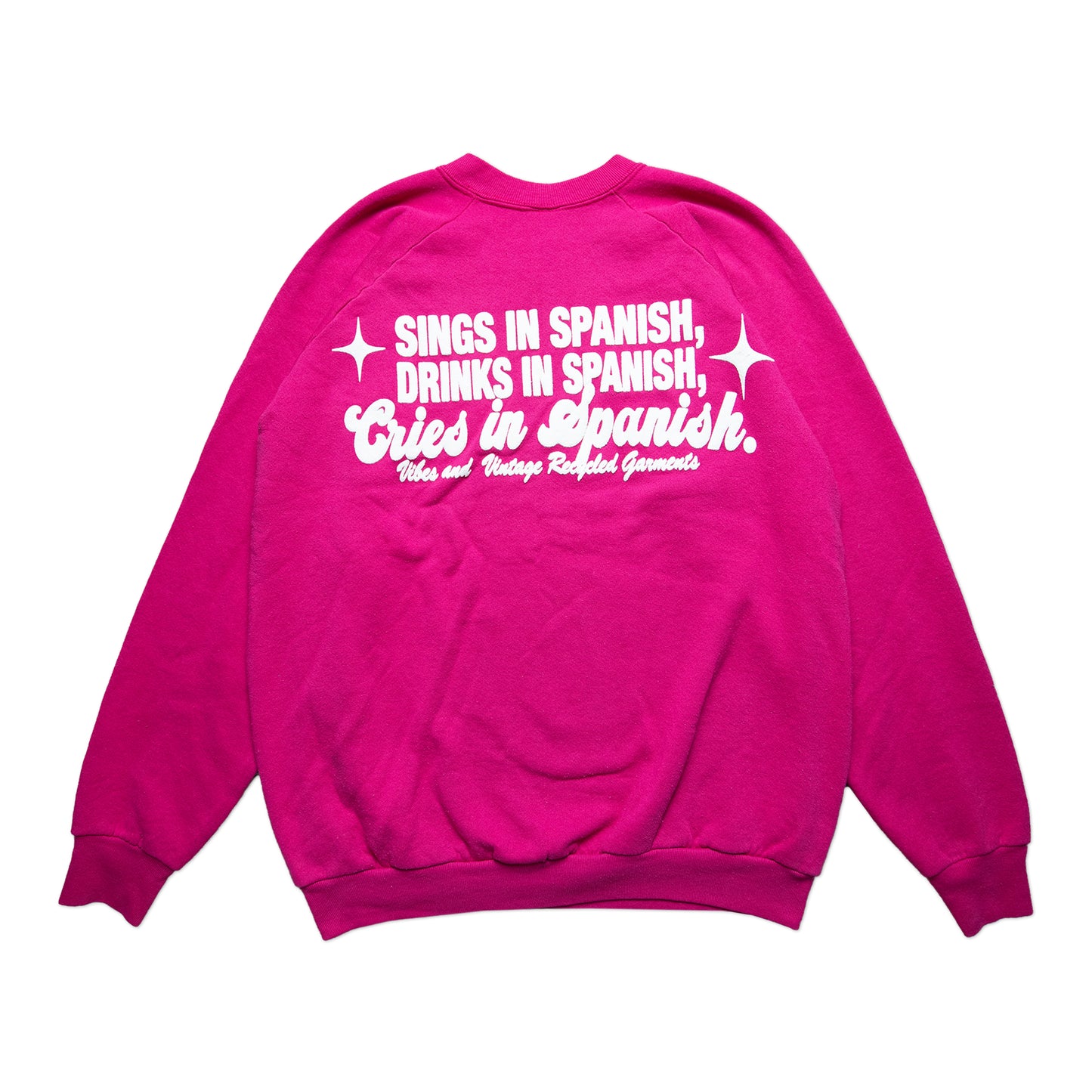 Pink Cries in Spanish Crew (XL)