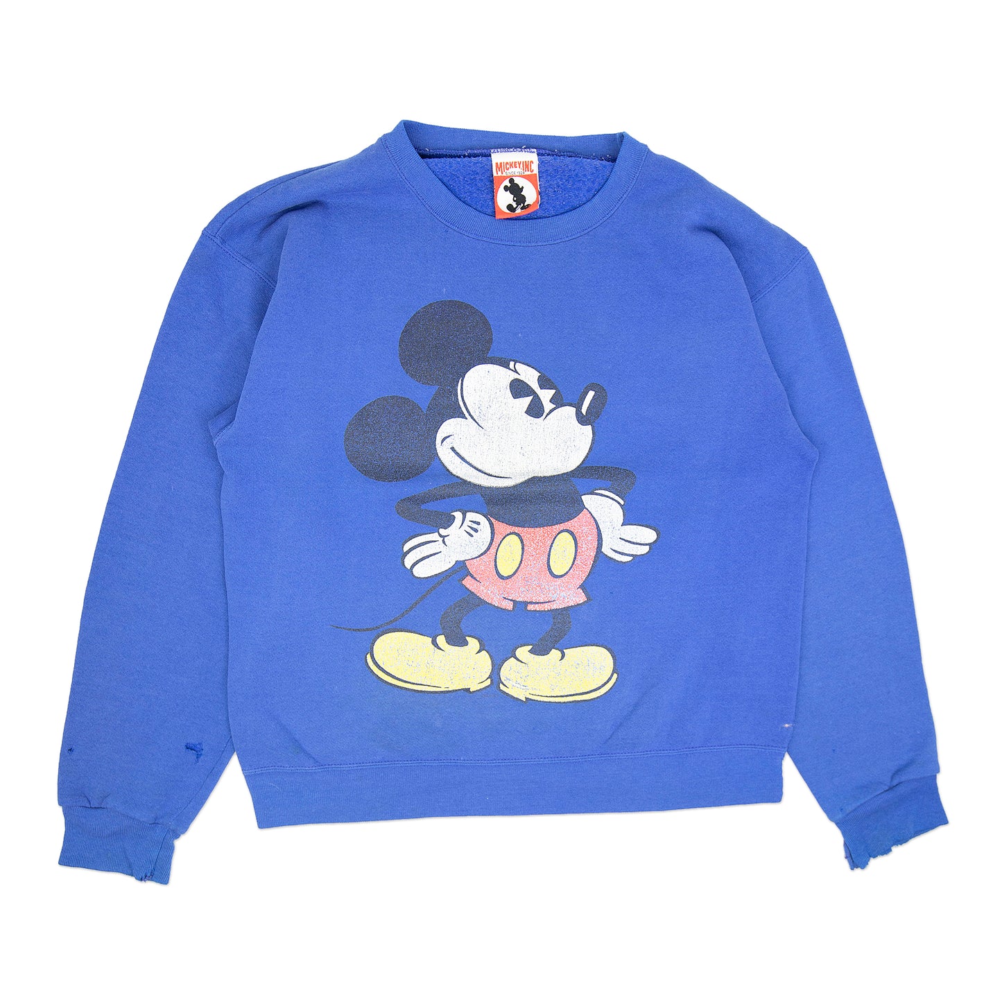 90's Blue Mickey Crew (M)