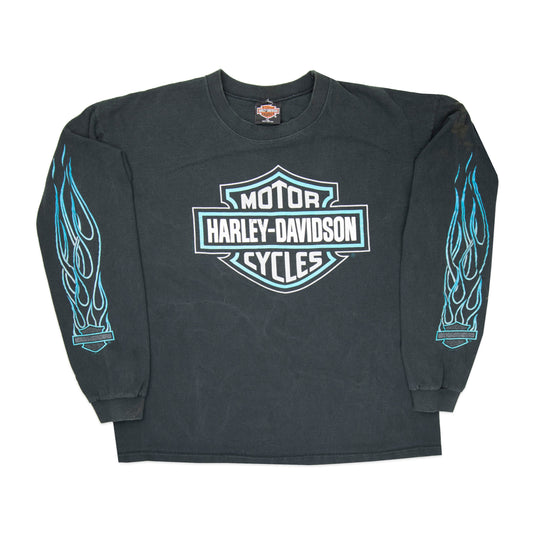 90's Harley Davidson Flame Longsleeve (XL)