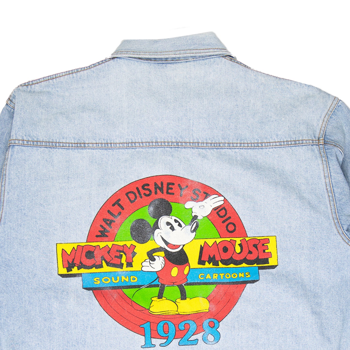 90's 1928 Mickey Denim Jacket (L)