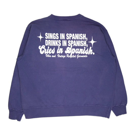 Purple "Cries in Spanish" Crew (L)