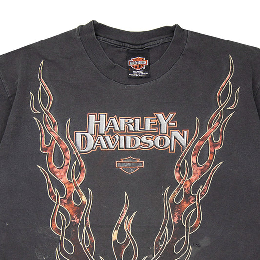 98' Harley Davidson Flame Tee (L)