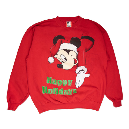 90's Mickey Christmas Crew (XL)