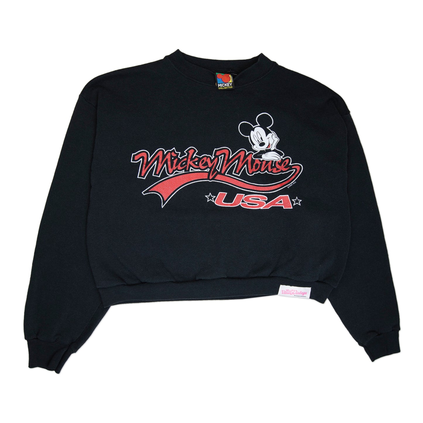 90'S USA Mickey Crop (L)