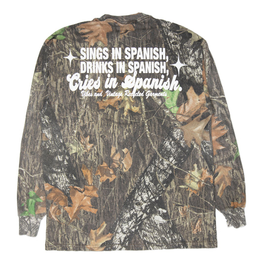 Camo "Cries in Spanish" Longsleeve (XL)