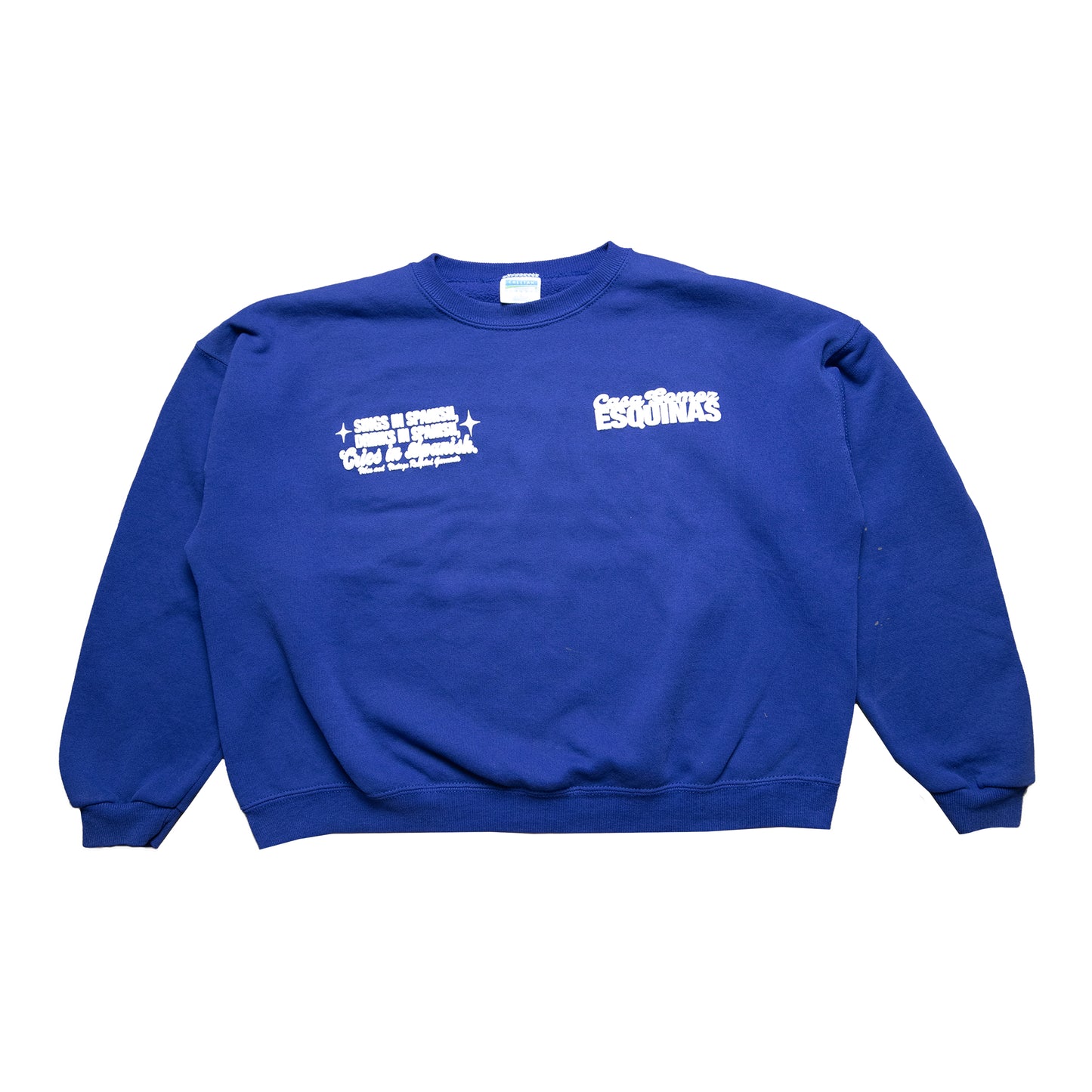 Blue Cries in Spanish Crew (XL/XXL)