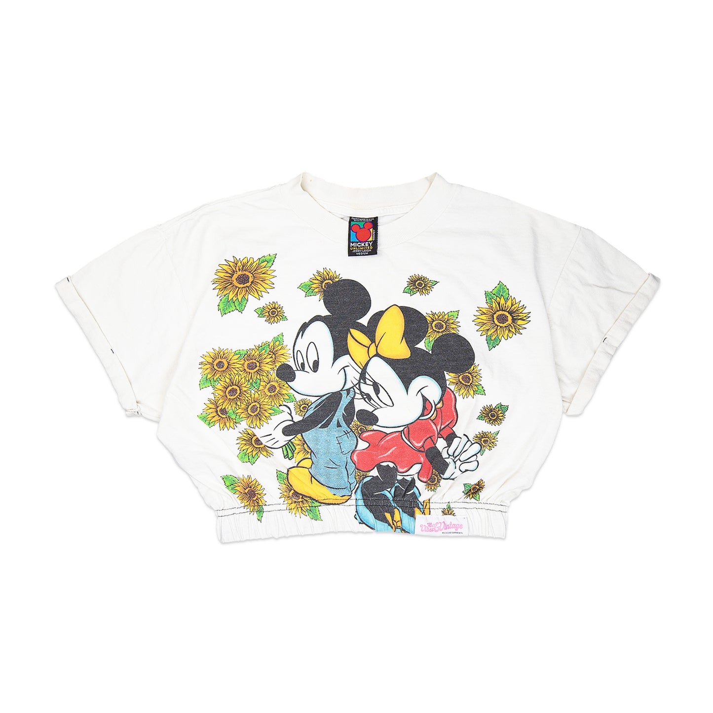 Cropped Mickey & Minnie Tee (M)