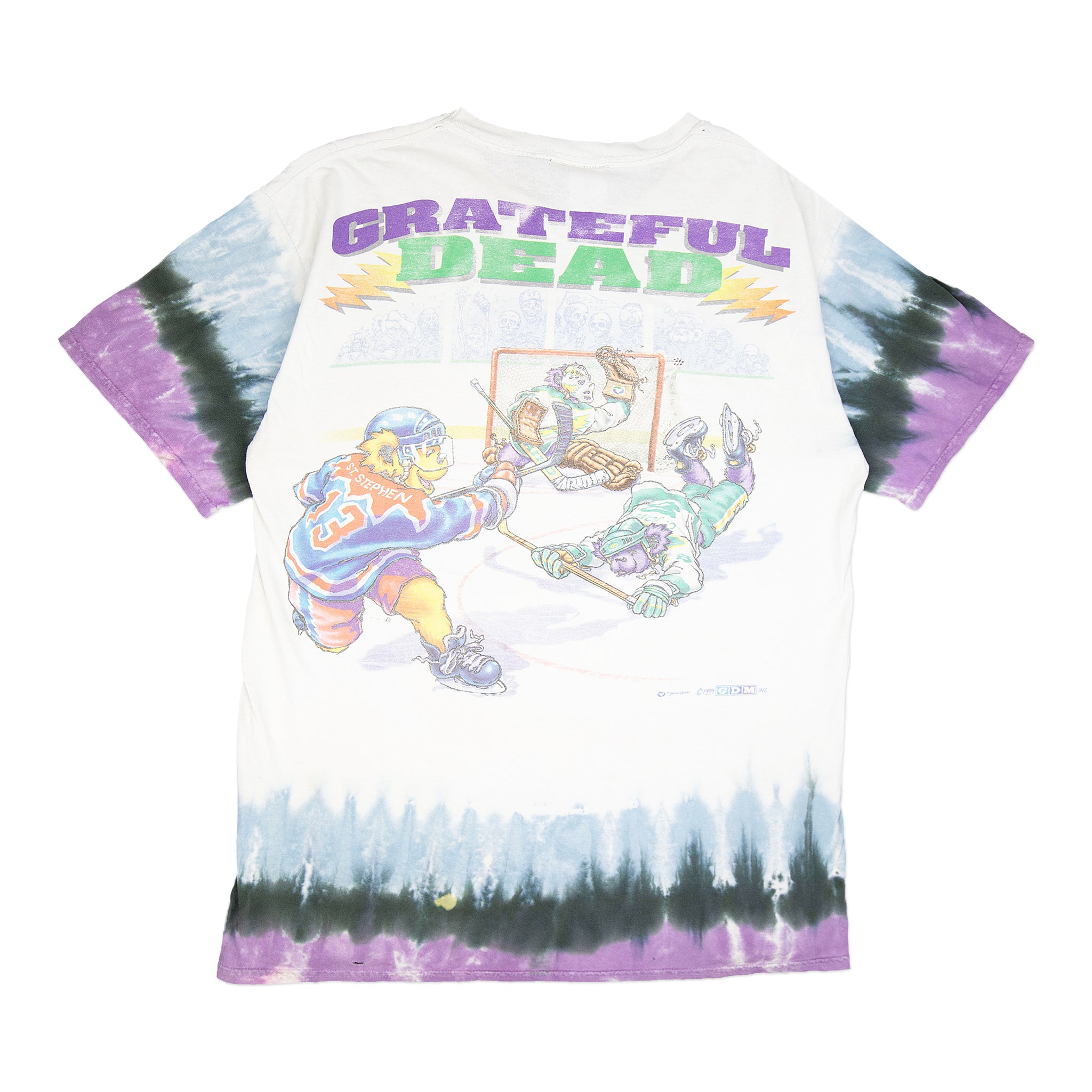 Grateful Dead Shirt T Shirt Vintage 1994 Hockey NHL '94 Stick Puck Tie  Dye GD XL