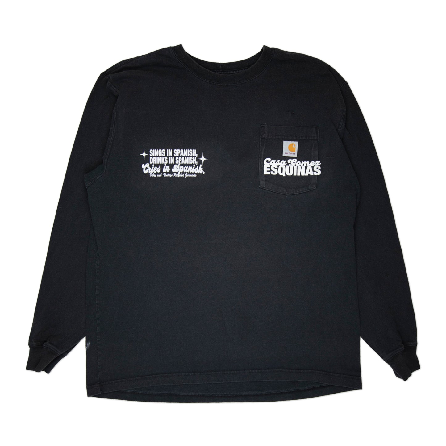 Black "Cries in Spanish" Longsleeve (XXL)