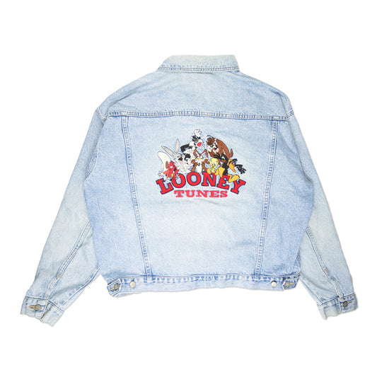 90s Looney Tunes Denim Jacket (XL)