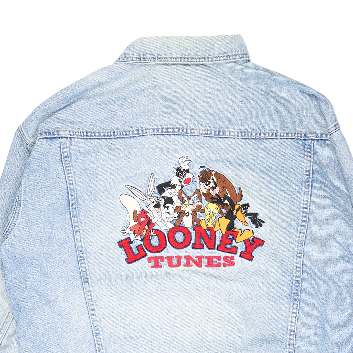 90s Looney Tunes Denim Jacket (XL)