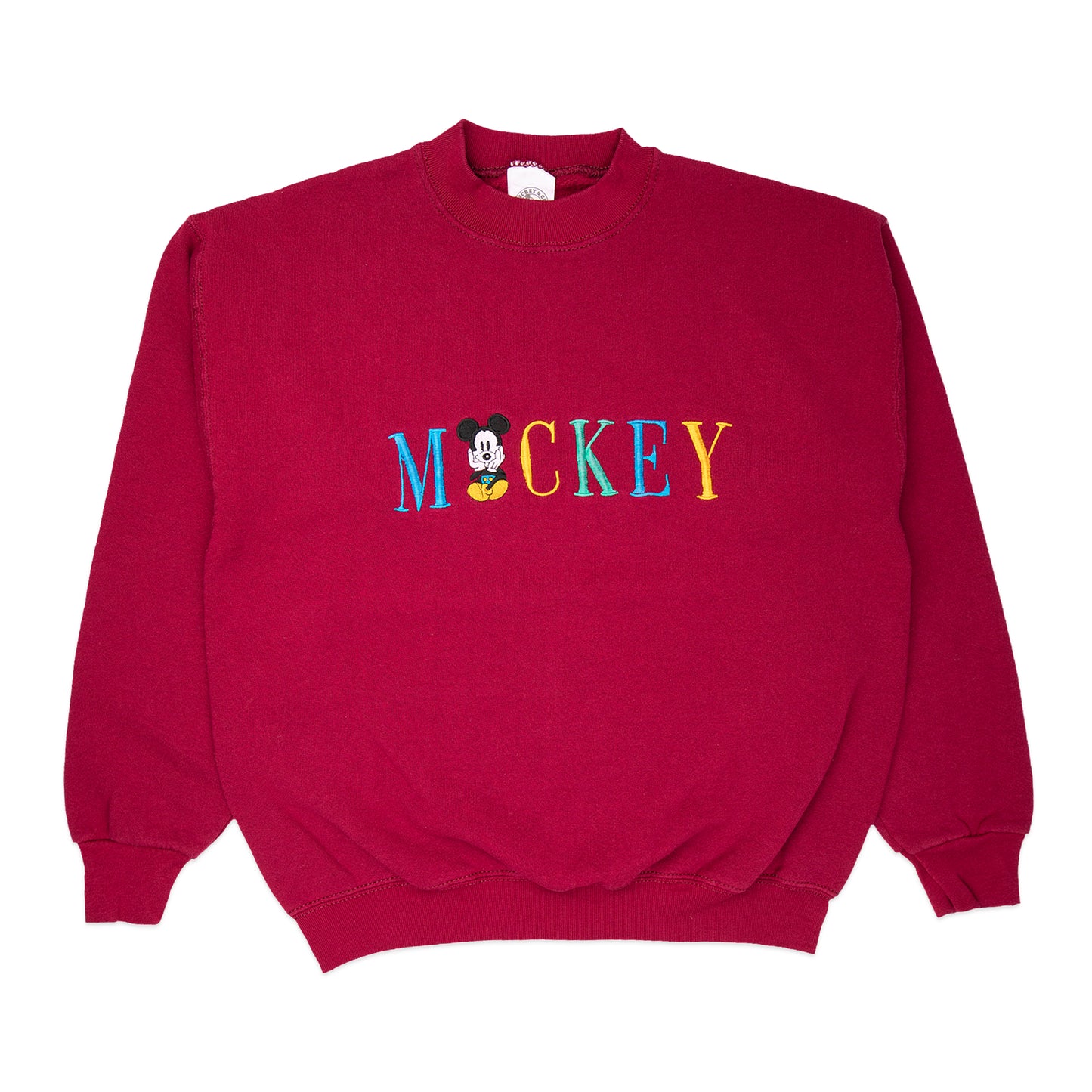 90's Embroidered Mickey Crew (M)