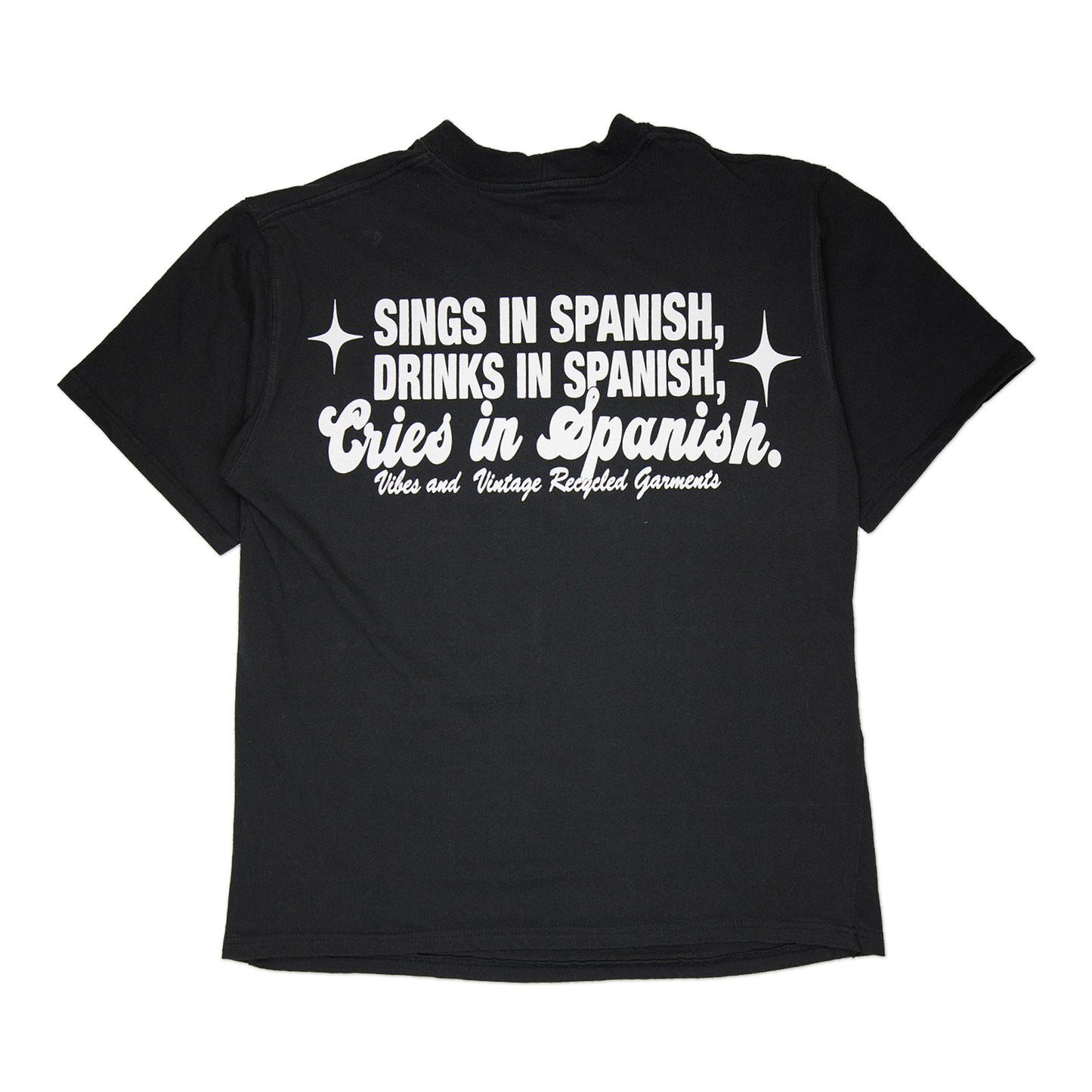 Black "Cries in Spanish" Tee (M)