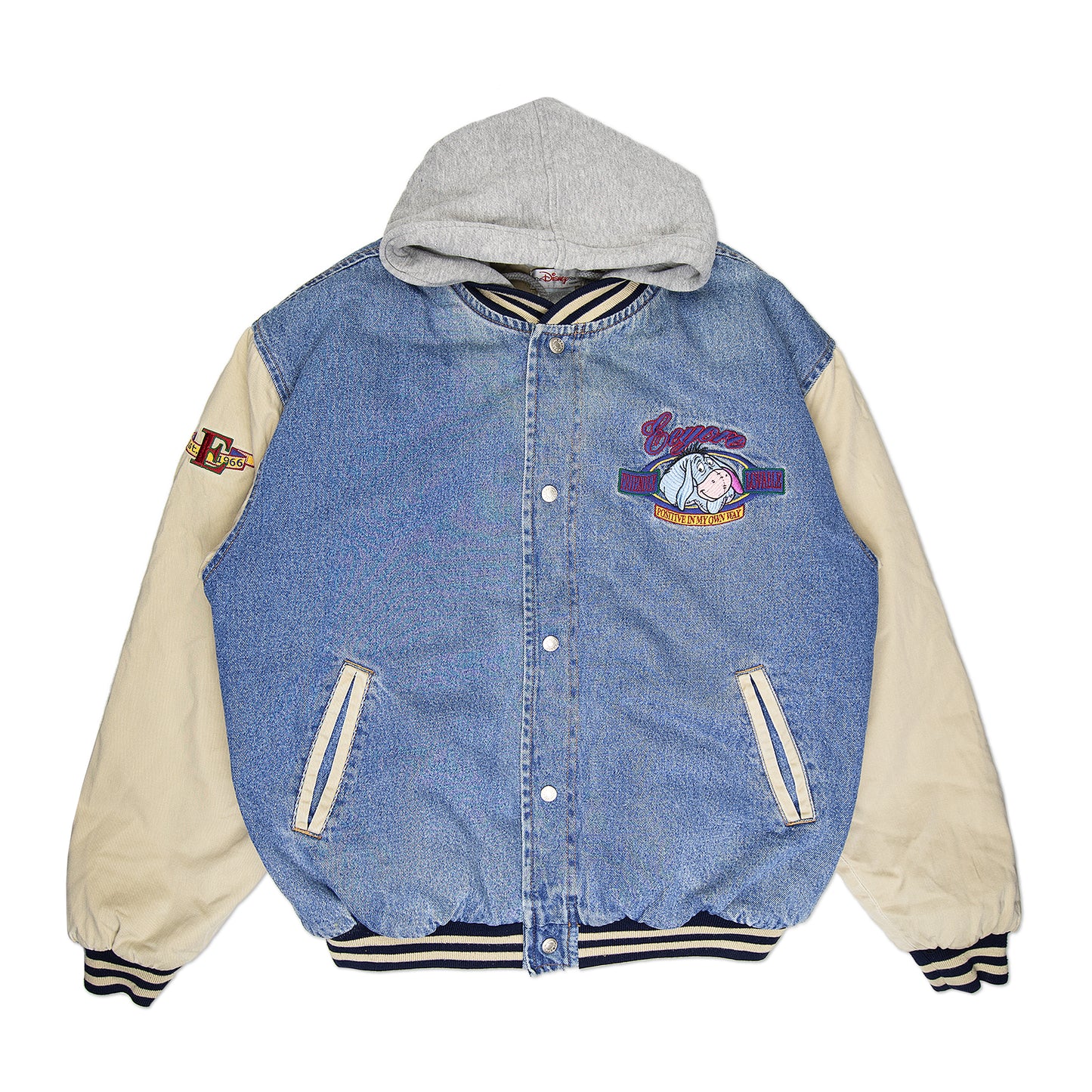 90's Eeyore Denim Bomber Jacket (M/L)